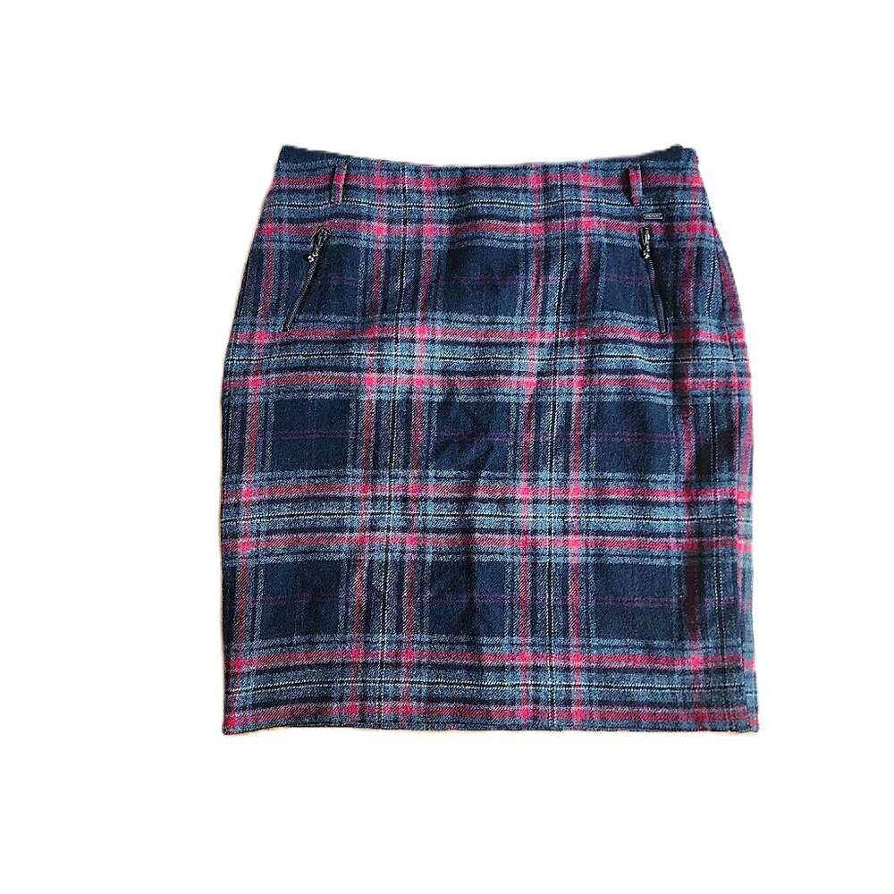 Steilmann plaid wool blend skirt - please read carefully